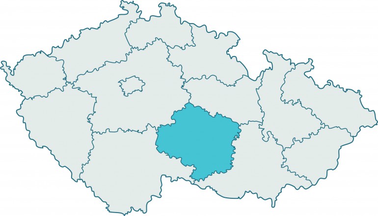 Mapa ČR  → kraj Vysočina